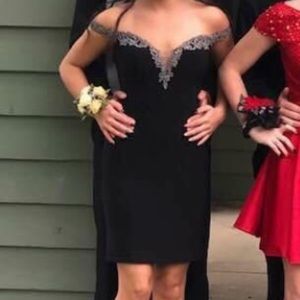 black&grey Sherry Hill Homecoming/cocktail dress!